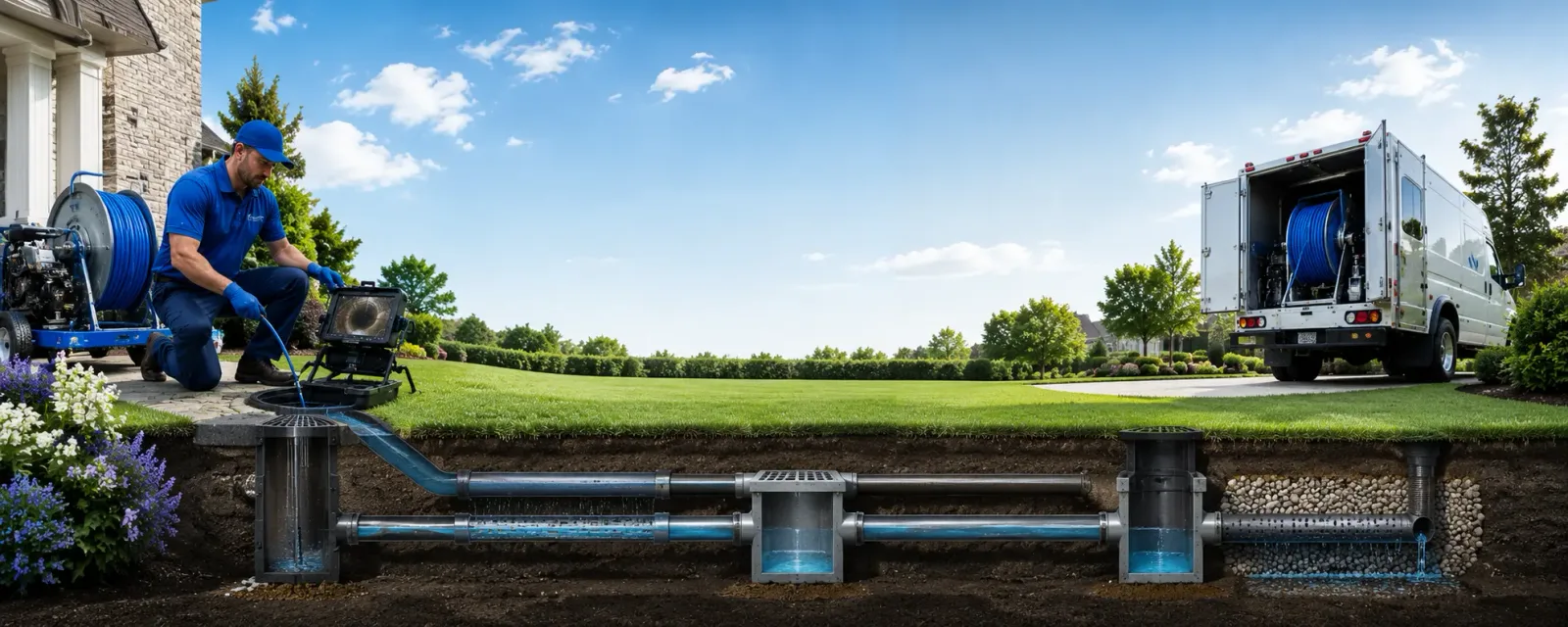 Outdoor drain cleaning information for North Bend, OR